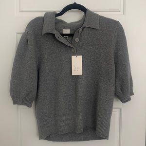 NWT A New Day Gray Collared Top